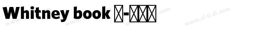 Whitney book 中字体转换